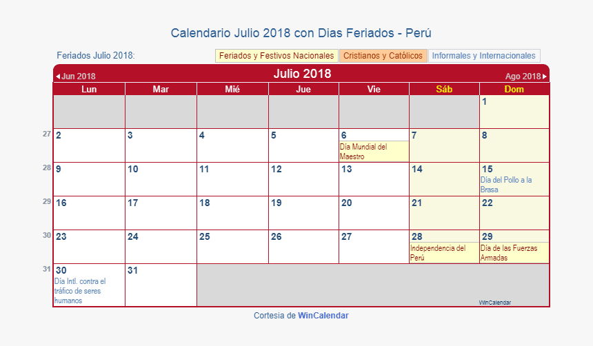 Great Calendario Con Festivos Colombia Calendario Enero - Mexican July Calendar, HD Png Download, Free Download