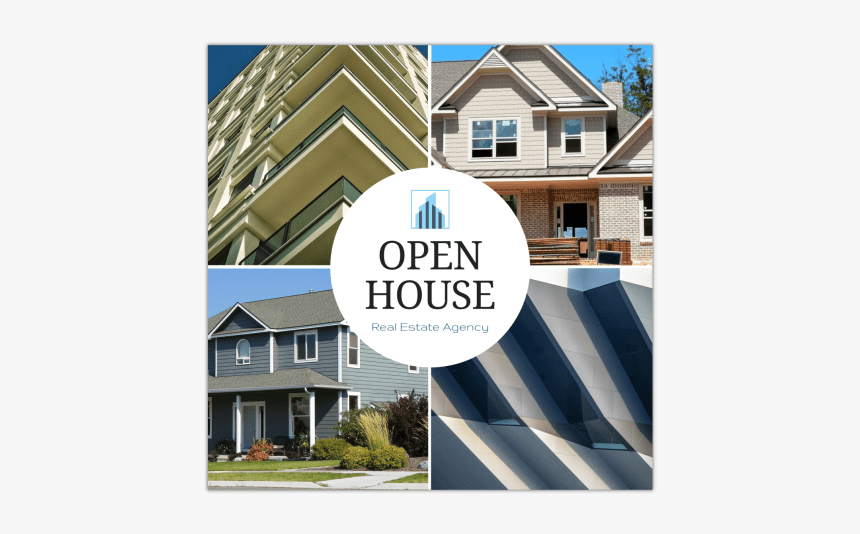Collage Open House Instagram Post Template Preview - Signage, HD Png Download, Free Download