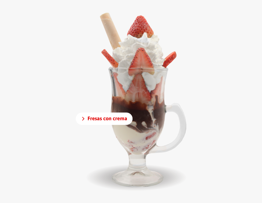 Copa De Helado Con Durazno Y Fresa, HD Png Download, Free Download