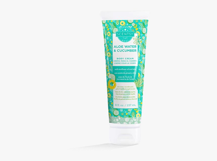 Aloe Water & Cucumber Body Cream Image - Aloe Water And Cucumber Scentsy Body Lotion, HD Png Download, Free Download