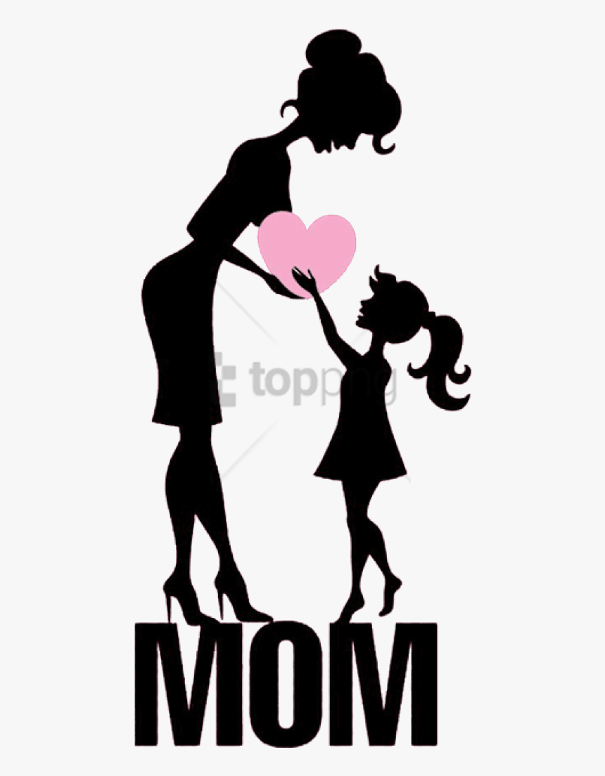 Free Png Mothers Day Daughter Illustration - Mom And Daughter Png, Transparent Png, Free Download