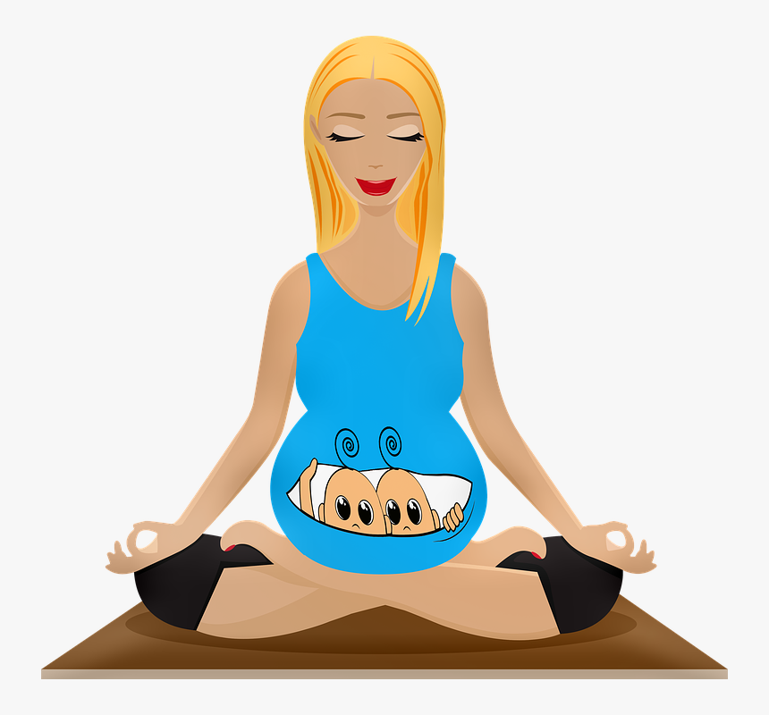 Pregnant Woman Yoga Png - Pregnancy, Transparent Png, Free Download