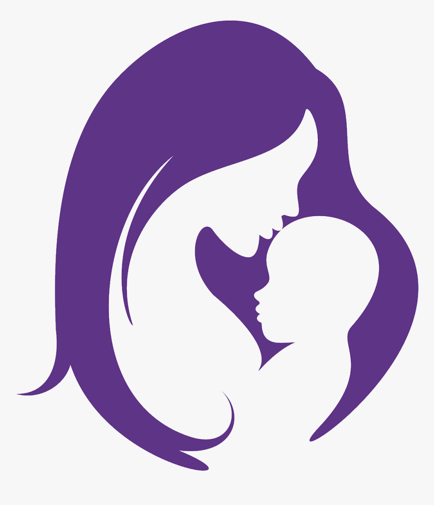 Mother Child Infant Silhouette - Mom And Baby Silhouette, HD Png Download, Free Download
