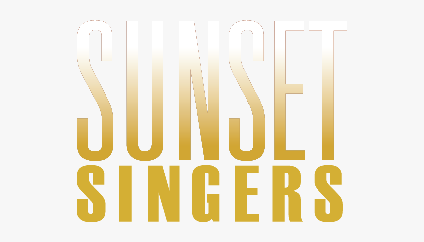 Sunset Singers Logo On Red 01 - Calligraphy, HD Png Download, Free Download