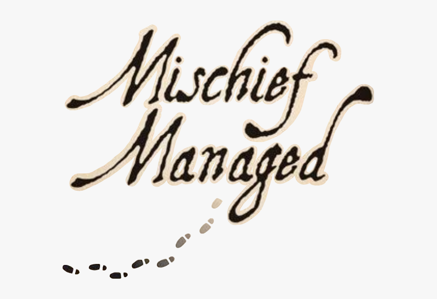 #mischiefmanaged #marauders #maraudersmap #harry Potter - Calligraphy, HD Png Download, Free Download