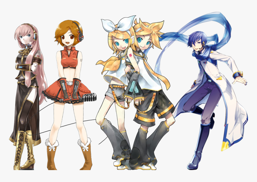 The Singers Of Kaizoku F No Shouzou Left To Right - Kagamine Rin Act 2, HD Png Download, Free Download