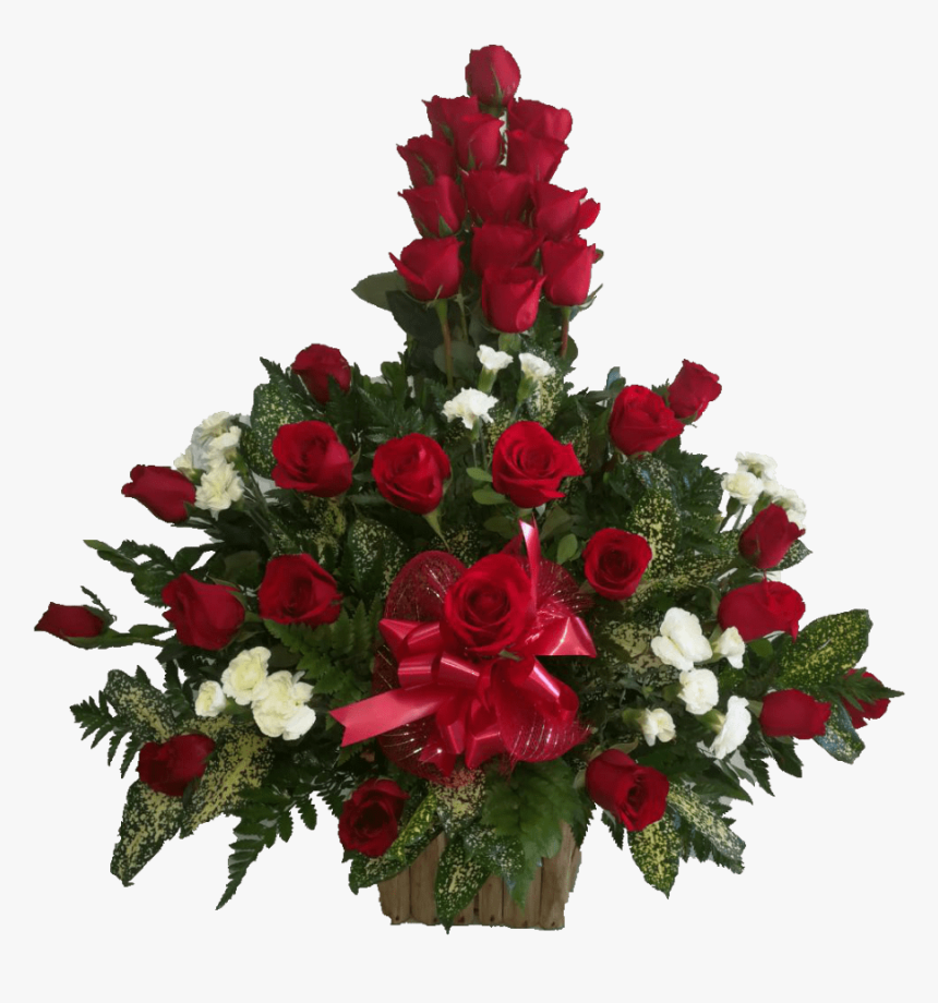 Arreglos Florales Con Rosas Rojas, HD Png Download - kindpng