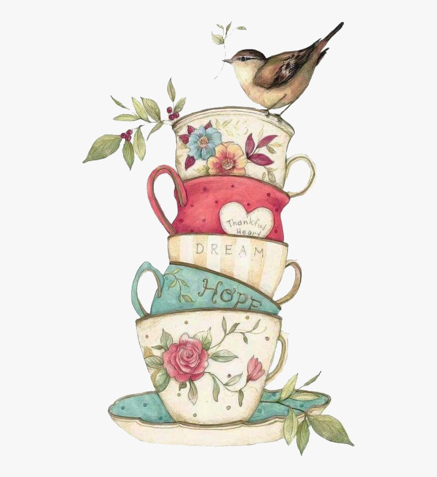 Чашки На Прозрачном Фоне - Vintage Tea Cup Png, Transparent Png, Free Download