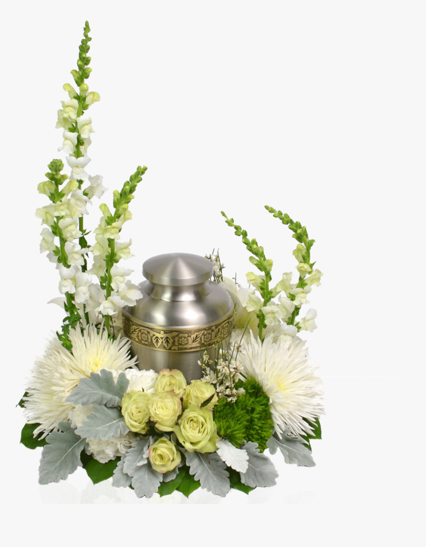 Transparent White Wreath Png - Arreglos Florales Para Urnas De Cenizas, Png Download, Free Download