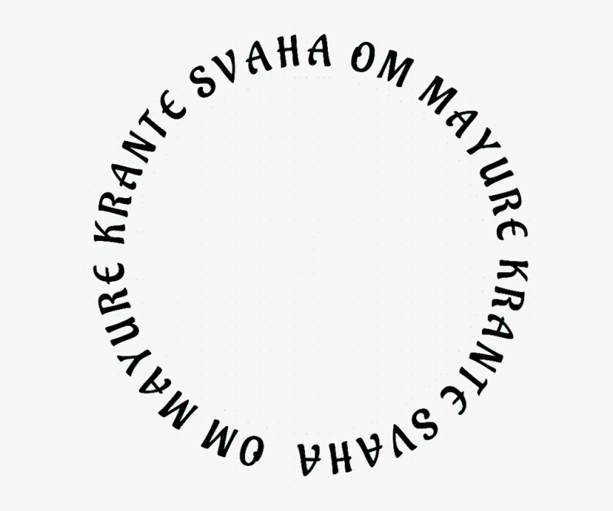 Banner Library Library Mahamayuri Mantra In A - Circle, HD Png Download, Free Download