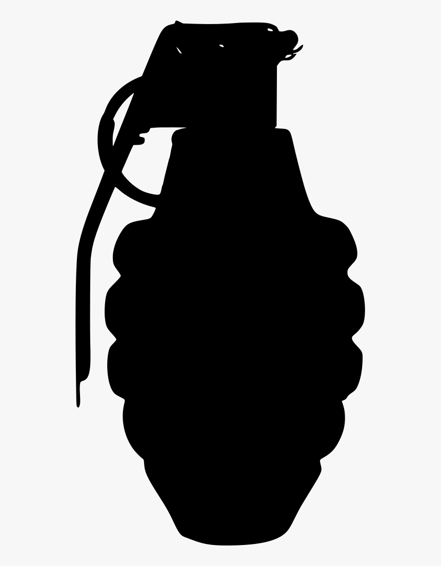 Transparent Grenade Silhouette Png - Hand Grenade, Png Download, Free Download