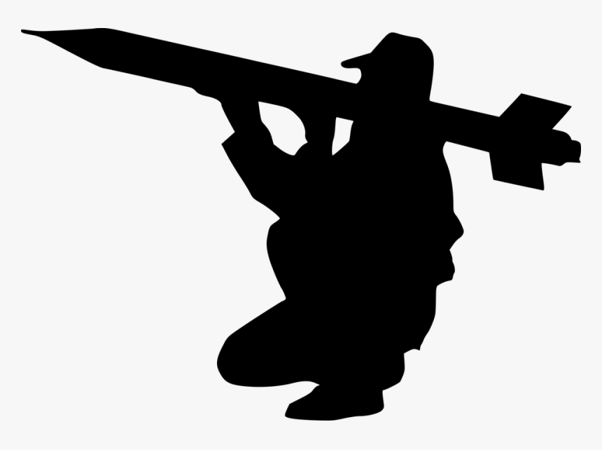 Missile Launcher Silhouette Png, Transparent Png, Free Download