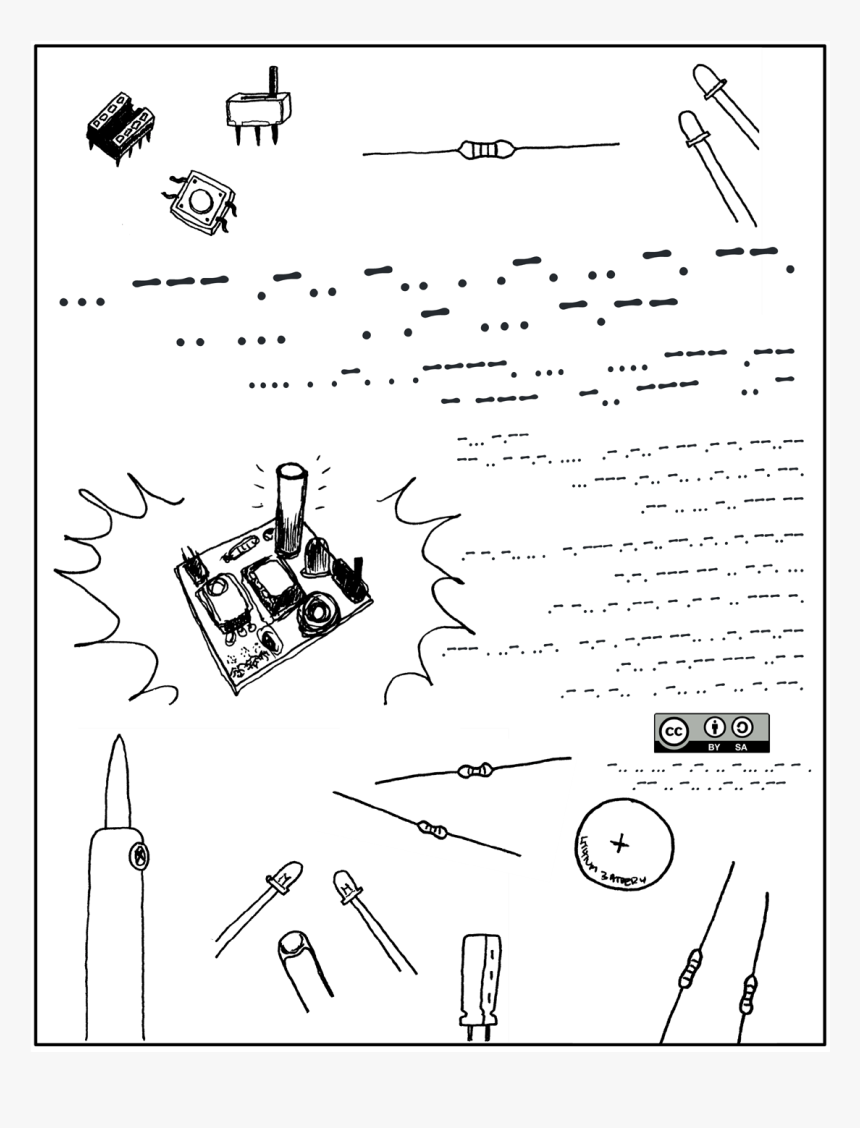 Soldering Comic Morse Code - Soldering Images For Beginners, HD Png Download, Free Download