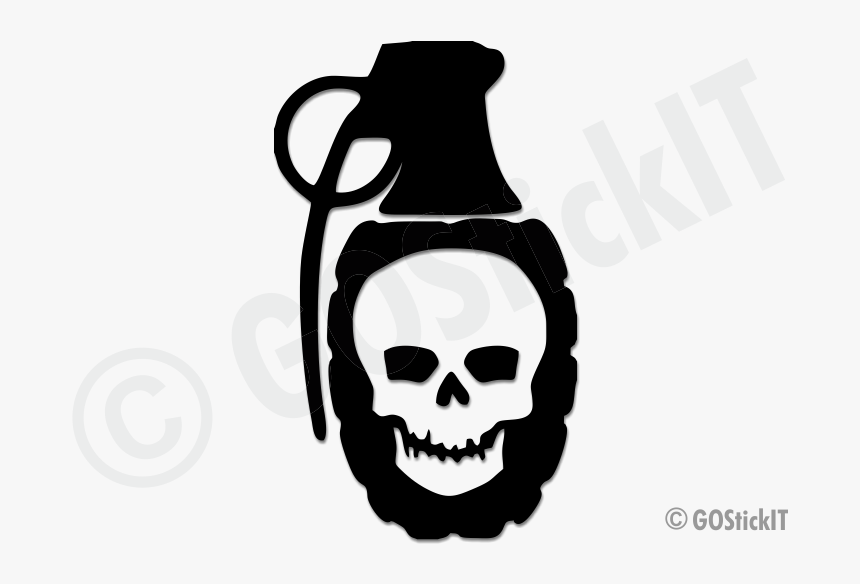 Transparent Grenade Silhouette Png - Skull And Bones, Png Download, Free Download