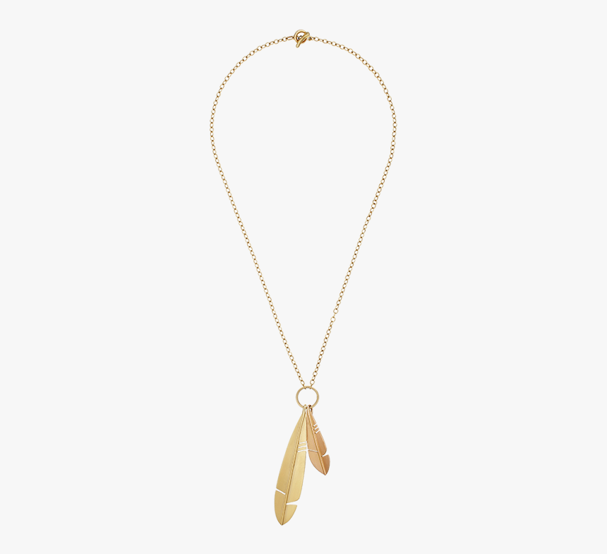 P Native Feather Necklace All Web - Locket, HD Png Download, Free Download