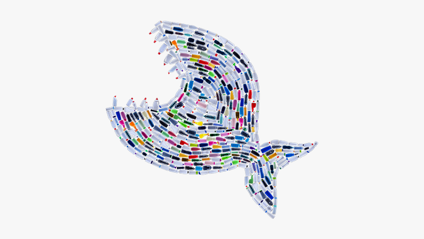 Fish In Plastic Drawing, HD Png Download, Free Download