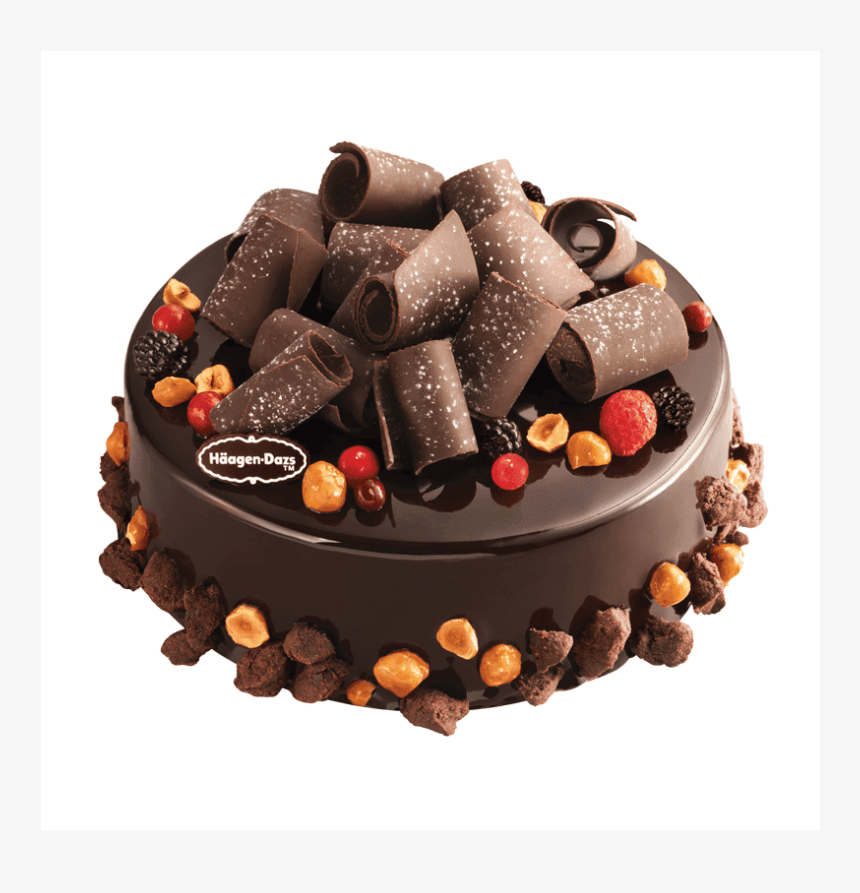 Chocolate Curl Png - Haagen Dazs Cake Chocolate, Transparent Png, Free Download