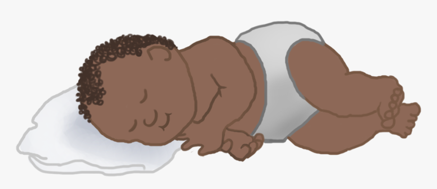 Clip Art Sleeping Baby Curls - Illustration, HD Png Download, Free Download