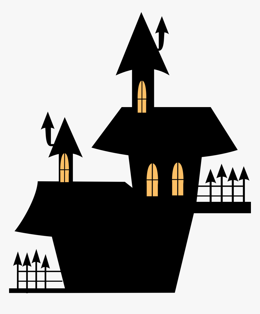Transparent Cute House Clipart - Clipart Haunted House Art, HD Png Download, Free Download