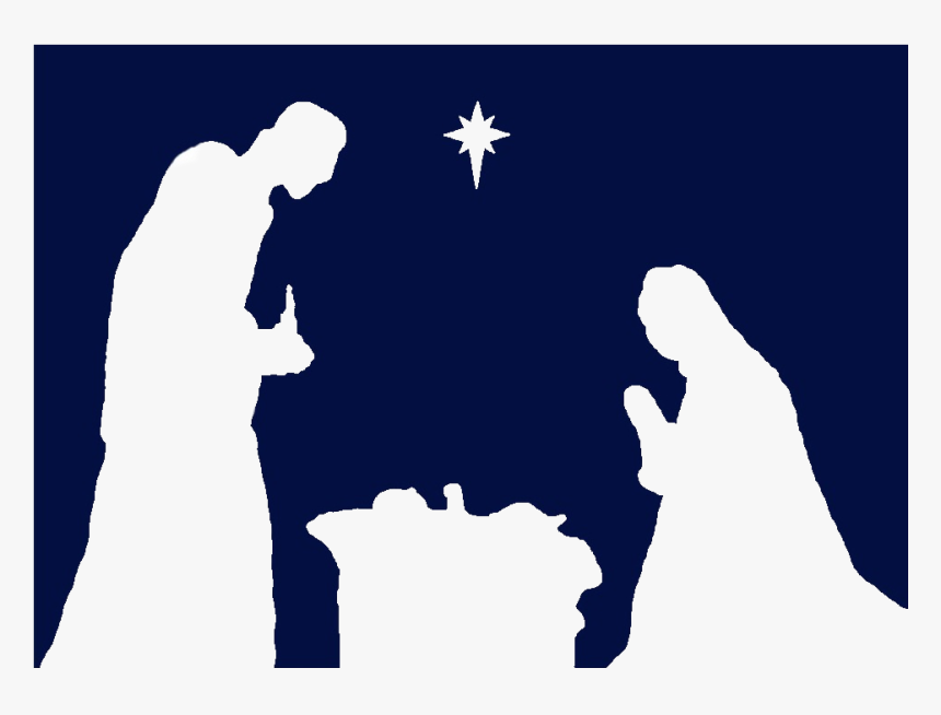 Transparent Nativity Silhouette Png - Simple Nativity Scene Silhouette Printable, Png Download, Free Download
