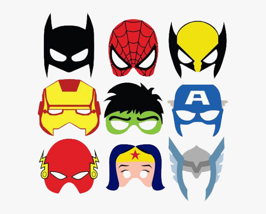 Avengers Clipart Mask - Printable Superhero Mask, HD Png Download, Free Download