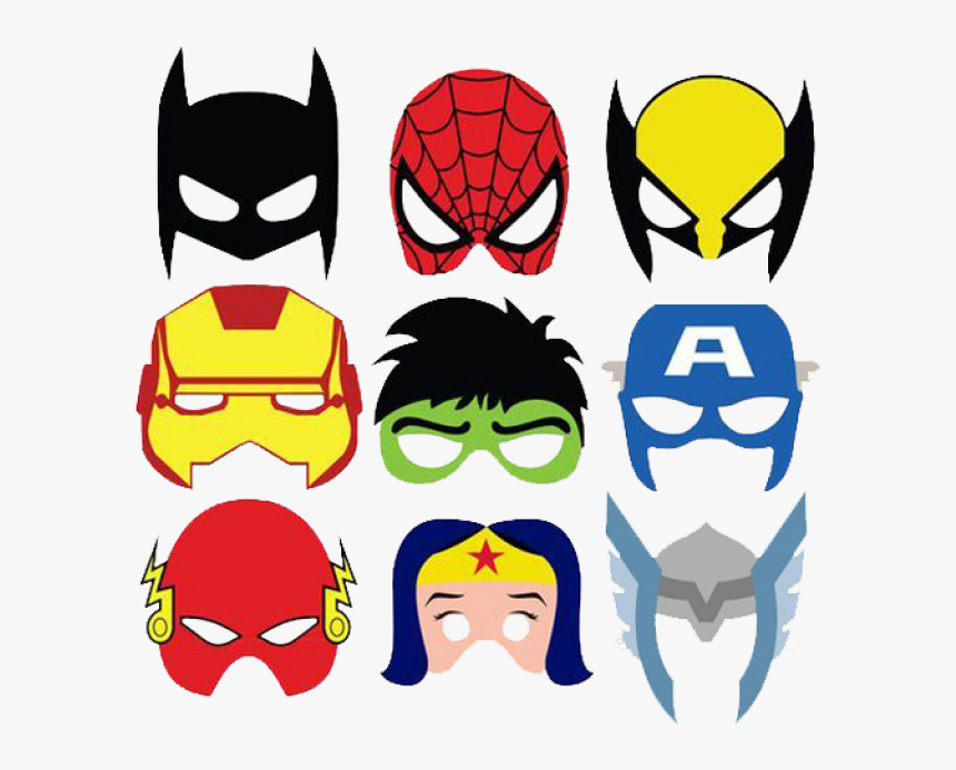 Superhero Mask Template Clashing Pride