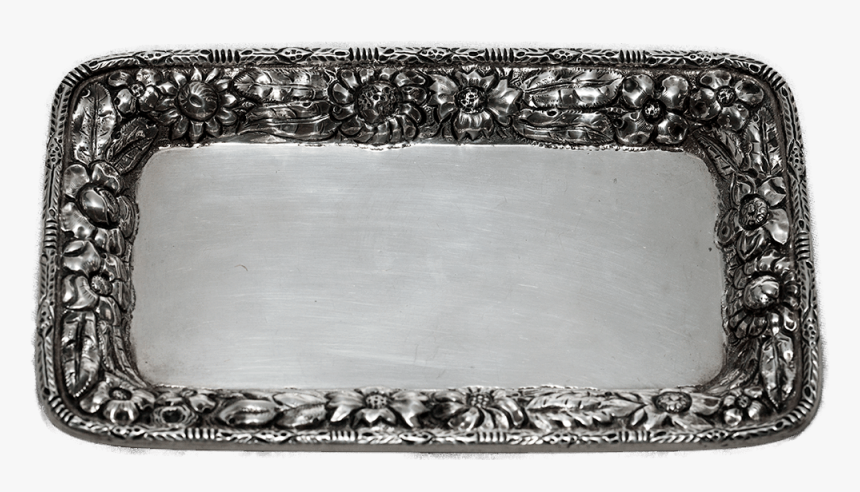 Early 1900s Bigelow Kennard & Co Small Floral Sterling - Platter, HD Png Download, Free Download