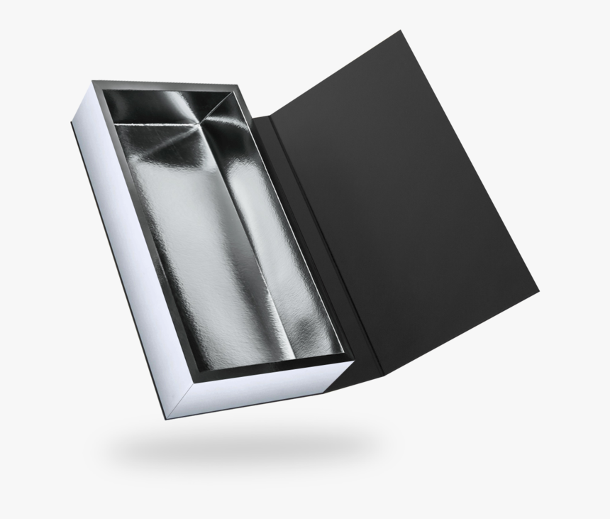 Rectangular Black Magnetic Closure Box - Paper, HD Png Download, Free Download