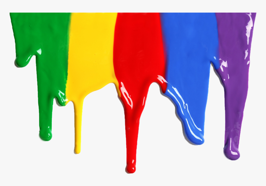 Transparent Paint Drip Png - Rainbow Paint Dripping Gif, Png Download, Free Download