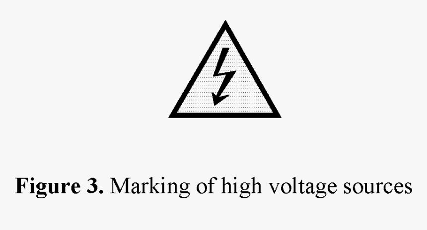 Warning High Voltage Black White, HD Png Download, Free Download