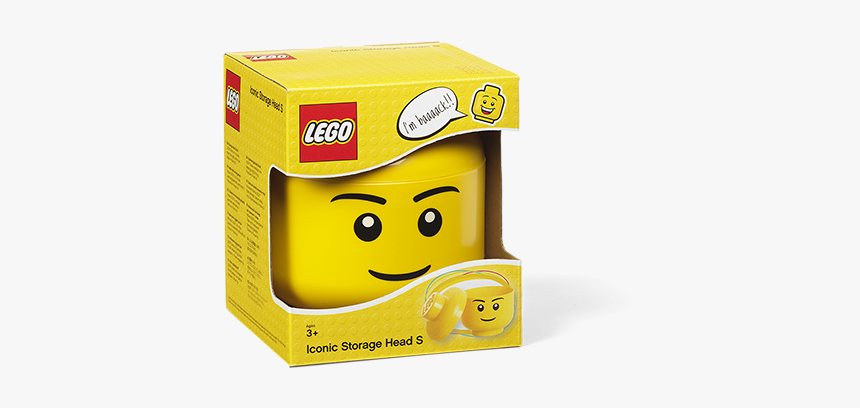 Lego Iconic Storage Head Boy S, HD Png Download, Free Download