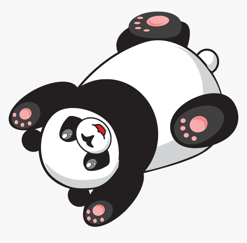 Rolling,fictional Character,cartoon - Gif Panda Png, Transparent Png, Free Download