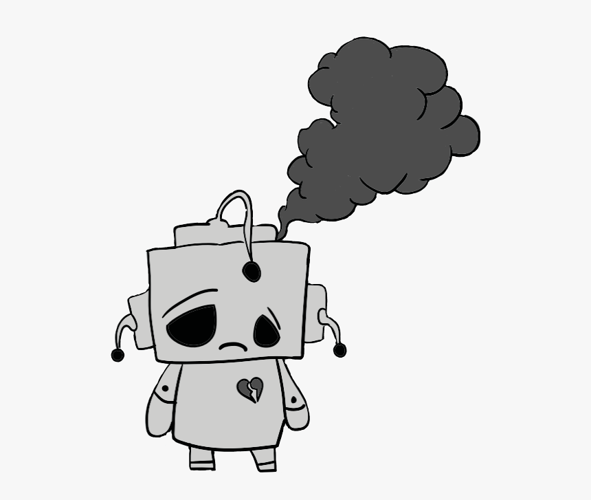 #cute #kawaii #robot #sad #nointernet, HD Png Download, Free Download