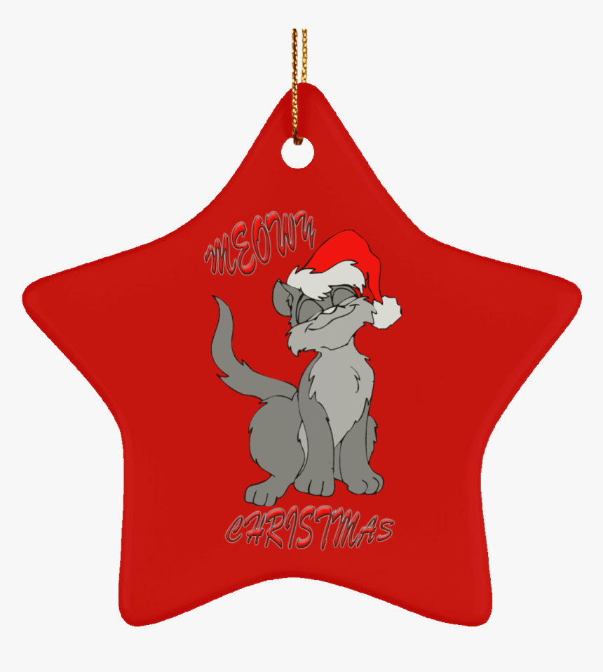 Meowy Cat Ornamento De Arbol De Navidad Verde - Christmas Ornament, HD Png Download, Free Download