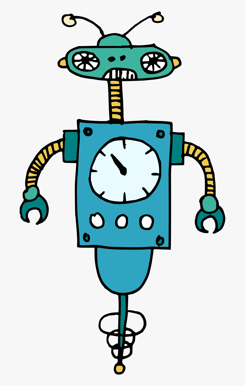 6 Silly Cartoon Robot Vector 5, HD Png Download, Free Download