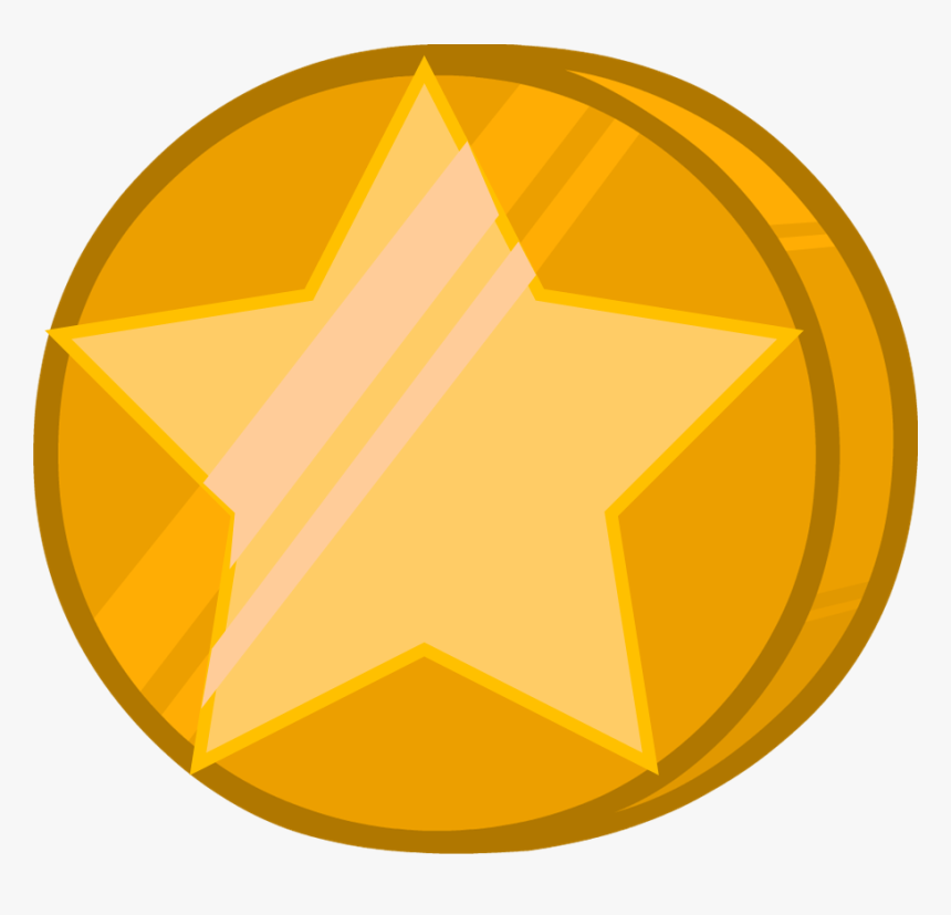 Coin Clipart Fandom - Bfdi Assets Star Coin, HD Png Download, Free Download