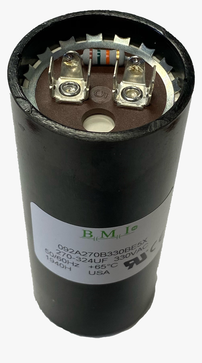 Motor Start Capacitor 270-324 Mfd With Resistor"
 Class= - Electrical Connector, HD Png Download, Free Download