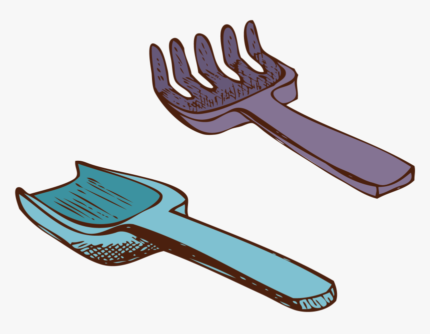 Shovel Clipart Fork - Toy Rake Transparent, HD Png Download, Free Download