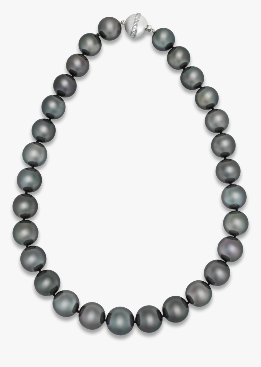 Tahitian Pearl Necklace - Rose Gold Swarovski Crystal Bracelet, HD Png Download, Free Download