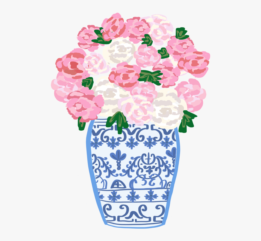 Peony Vase - Bouquet, HD Png Download, Free Download