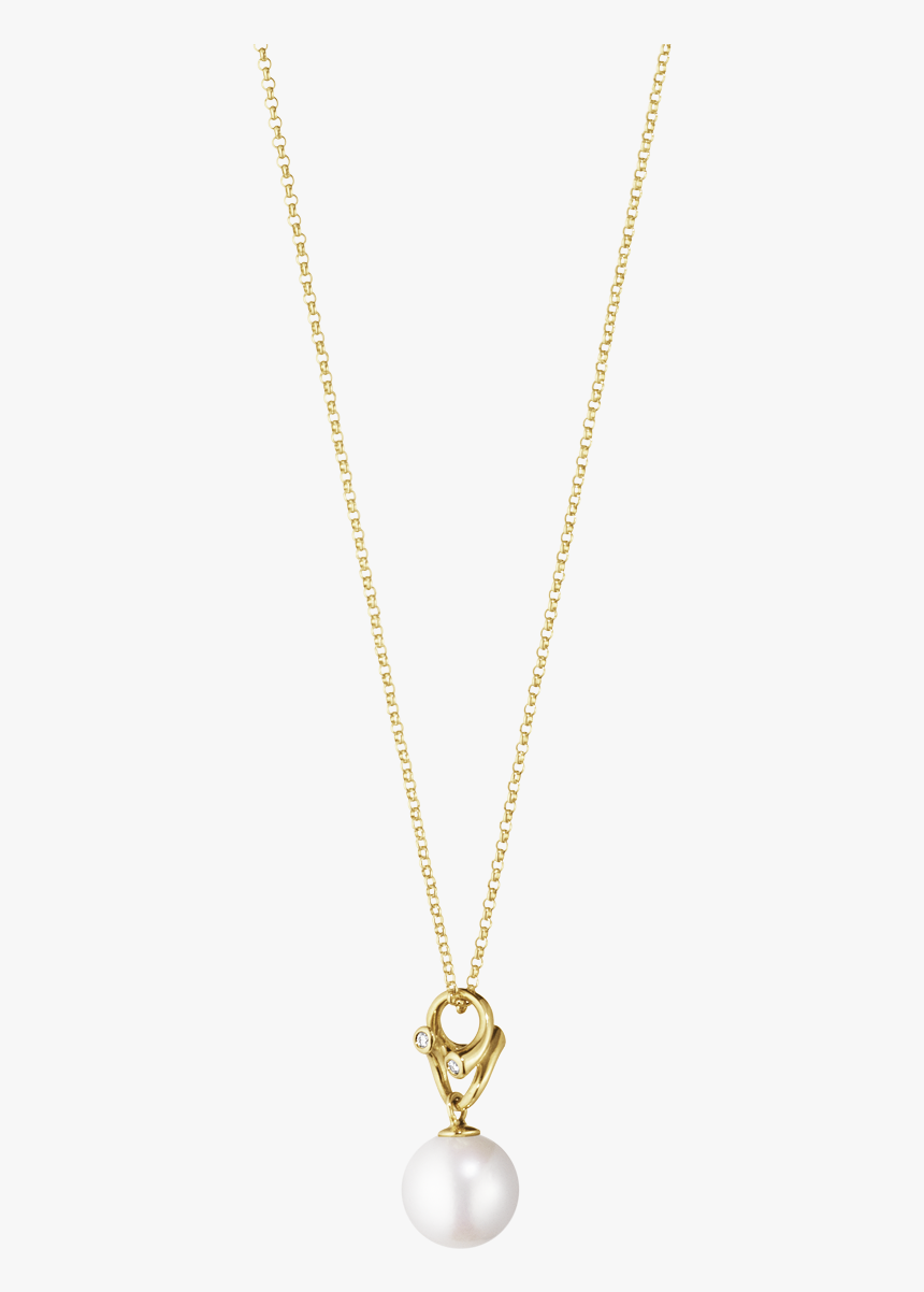 Yellow Gold With Pearl And Diamonds - Locket, HD Png Download, Free Download