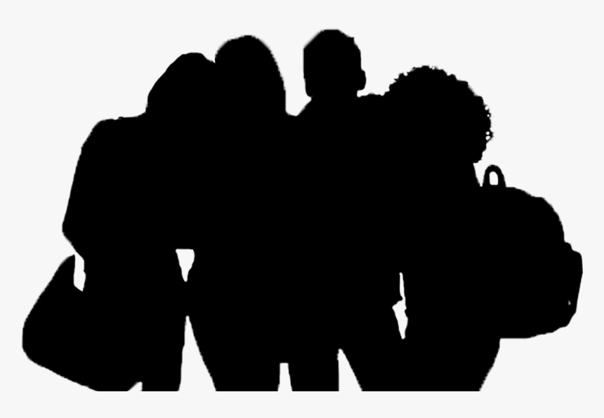 Friends Silhouette - Silhouette, HD Png Download, Free Download