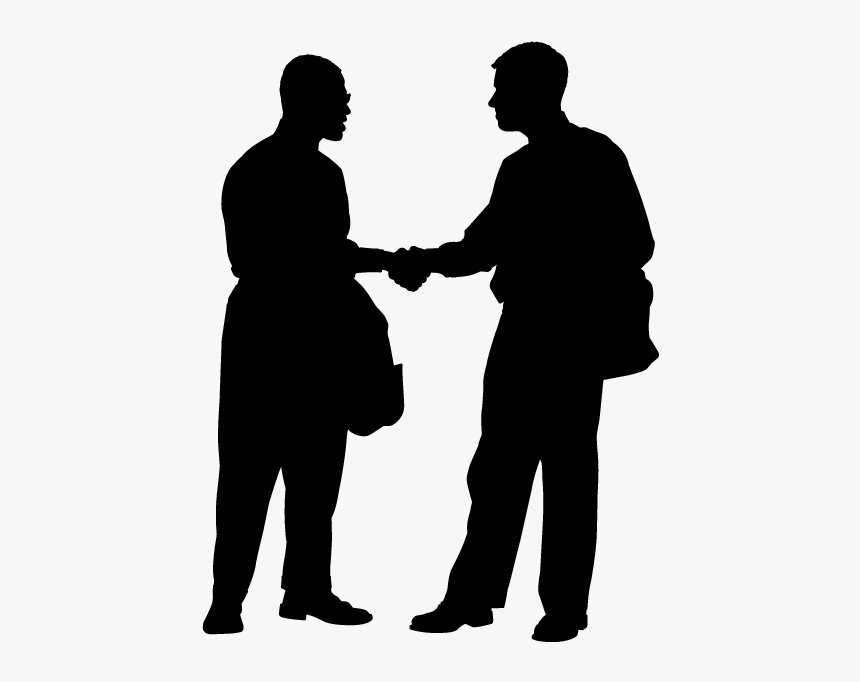 Two People Shaking Hands - Negotiation Powerpoint Template, HD Png Download, Free Download