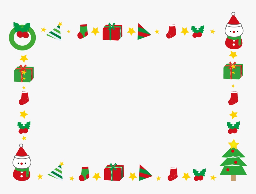 Christmas Creativity Cartoon - Transparent Christmas Border Png, Png Download, Free Download