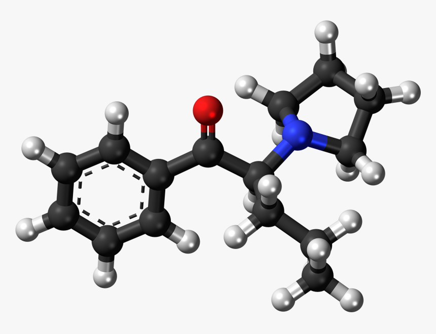 Alpha-pvp Molecule Ball - Structure Cetylpyridinium, HD Png Download, Free Download