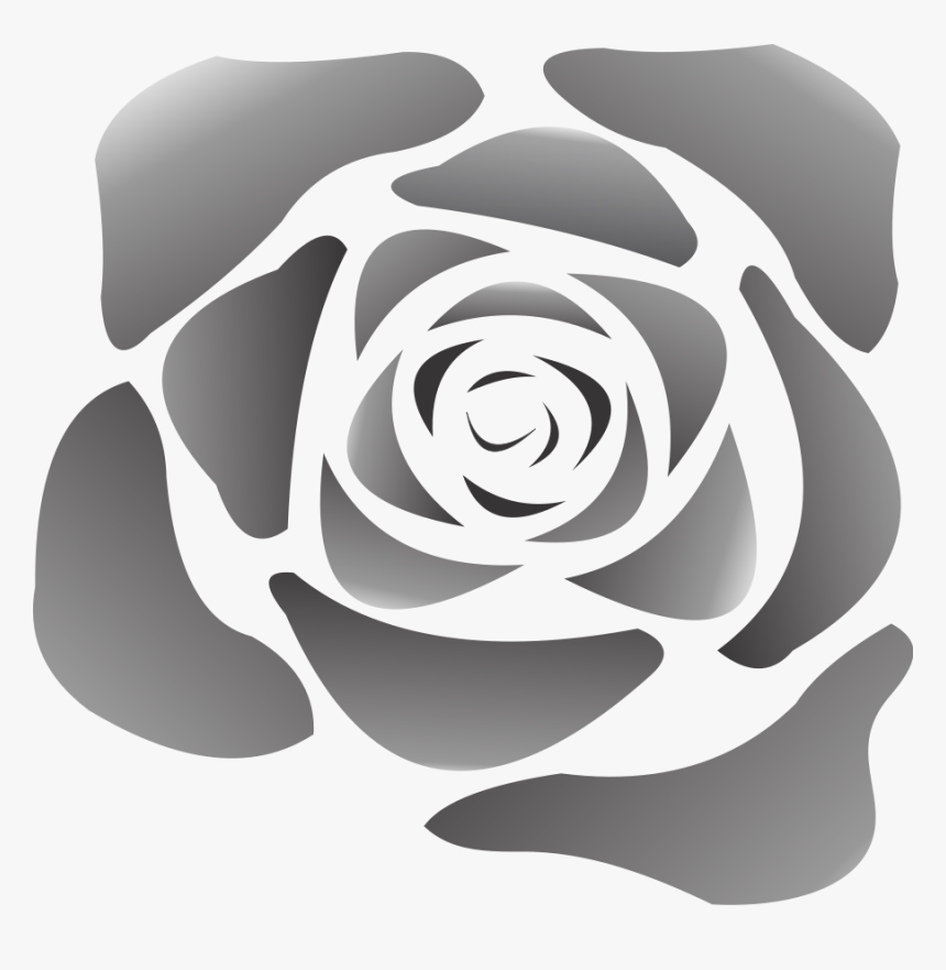 Black Rose Svg Clip Arts - Cartoon White Rose Png, Transparent Png, Free Download