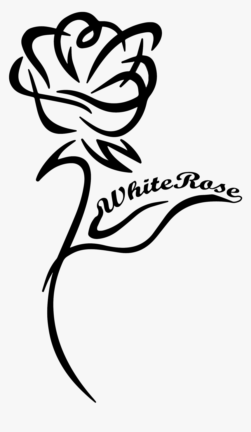 Clipart Rose Black And White , Png Download - Clip Art Black And White Rose, Transparent Png, Free Download