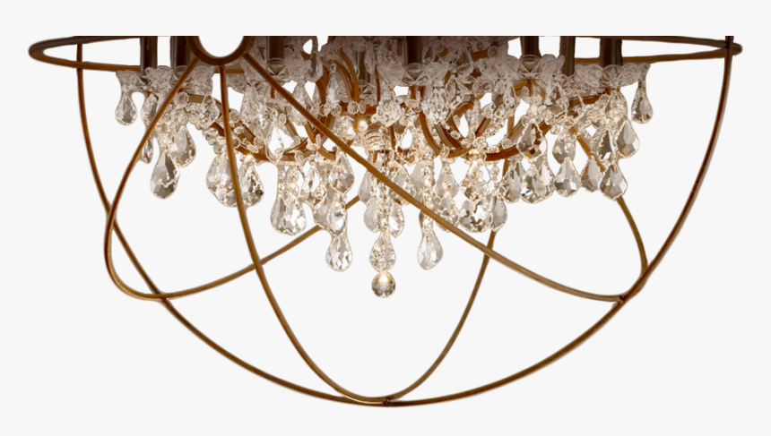 Flourish Atlanta - Gold Modern Chandelier Transparent Background, HD Png Download, Free Download