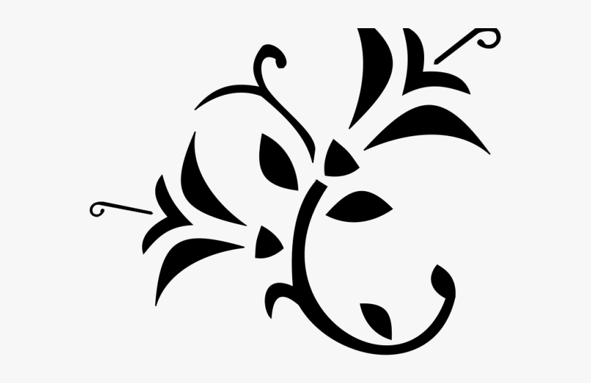 White Rose Clipart Rose Outline - Black And White Flower Png Clipart, Transparent Png, Free Download