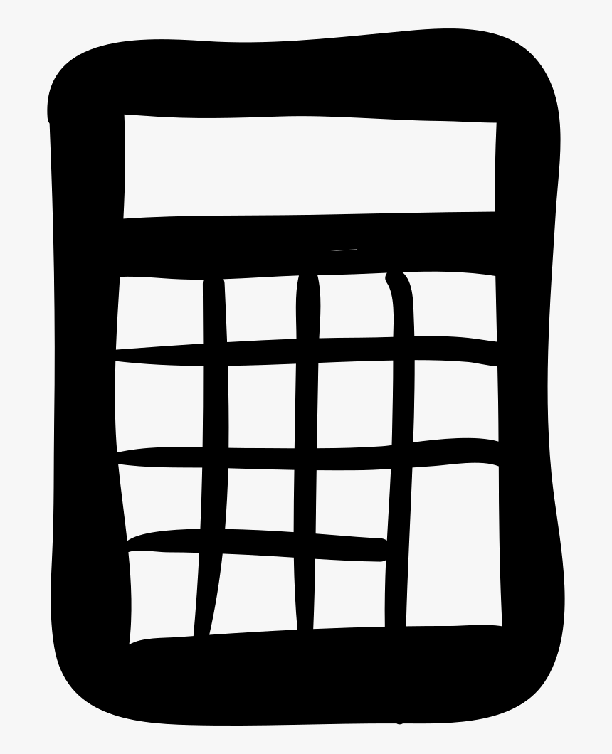 Calculator Hand Drawn Tool Svg Png Icon Free Download, Transparent Png, Free Download